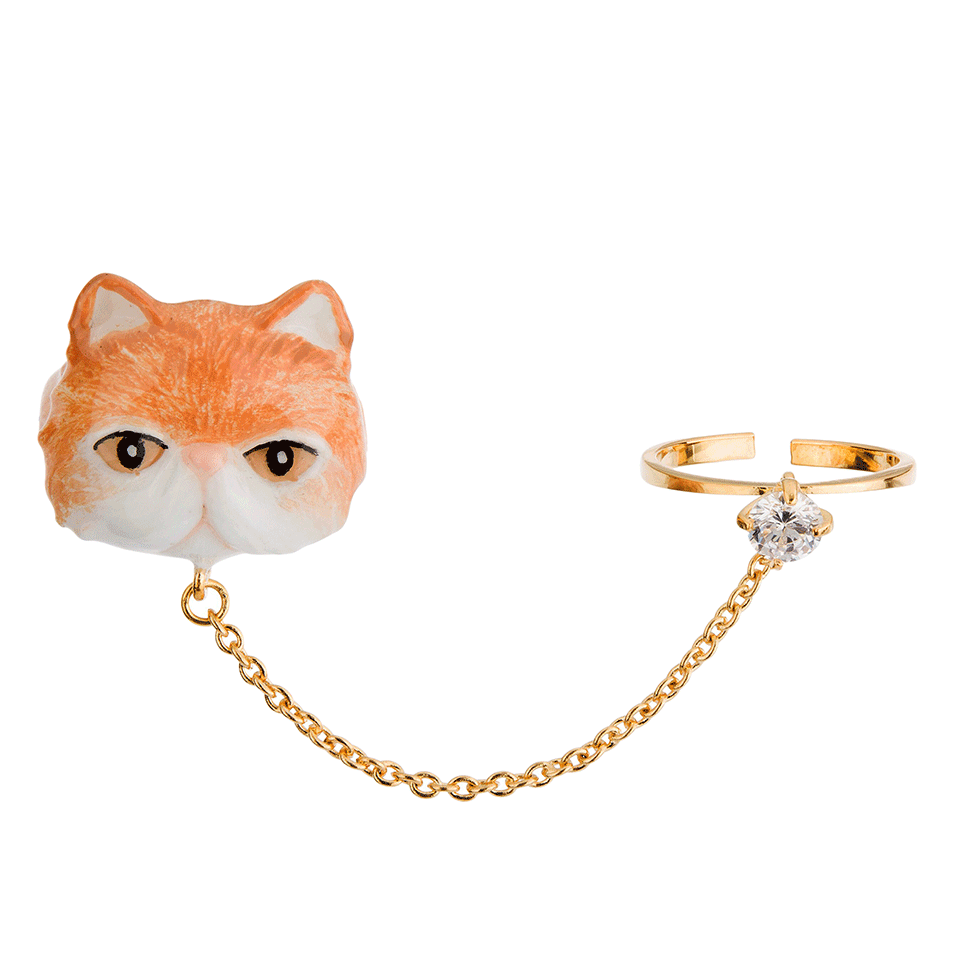Persian Cat Empire The Orange Persian Cat Two Fingers Ring