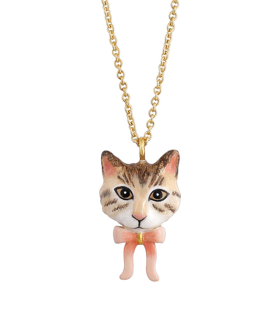 Cat Village The Brown Maine Coon Small Necklace