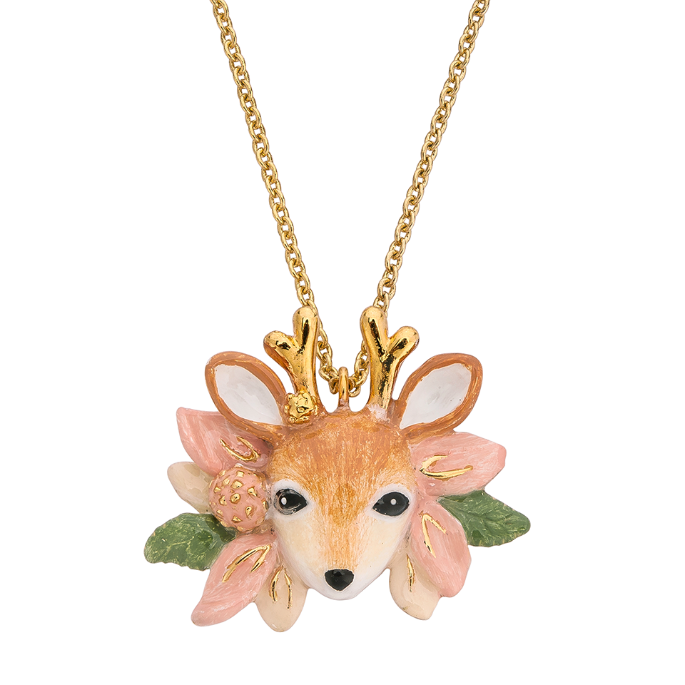 Forestogenian The Orange Deer Necklace