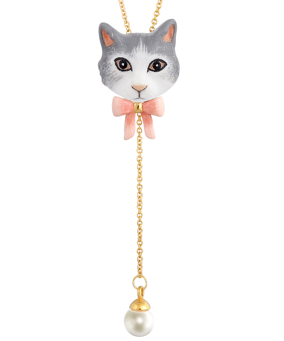 Cat Village The Gray Maine Coon Necklace
