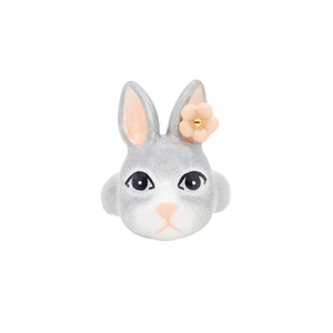 Woodland The Gray Rabbit Two Fingers Ring