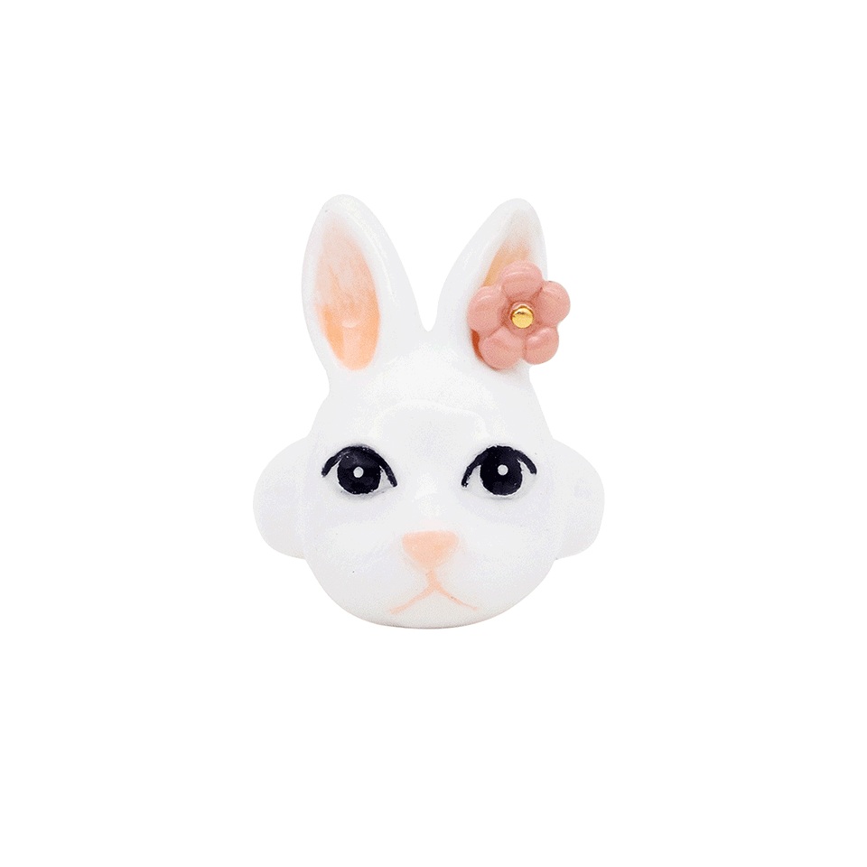 Woodland The White Rabbit Two Fingers Ring