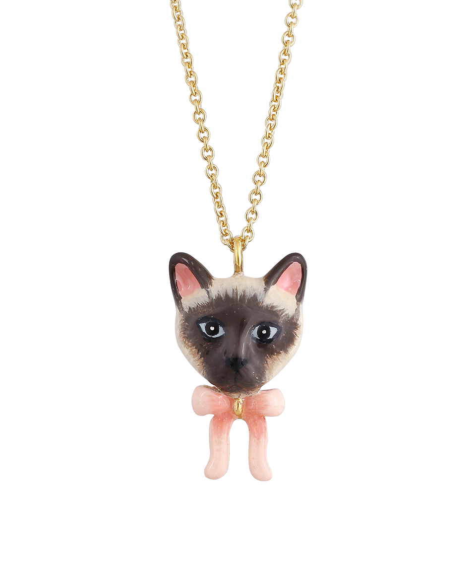 Cat Village The Siamese Cat Small Necklace