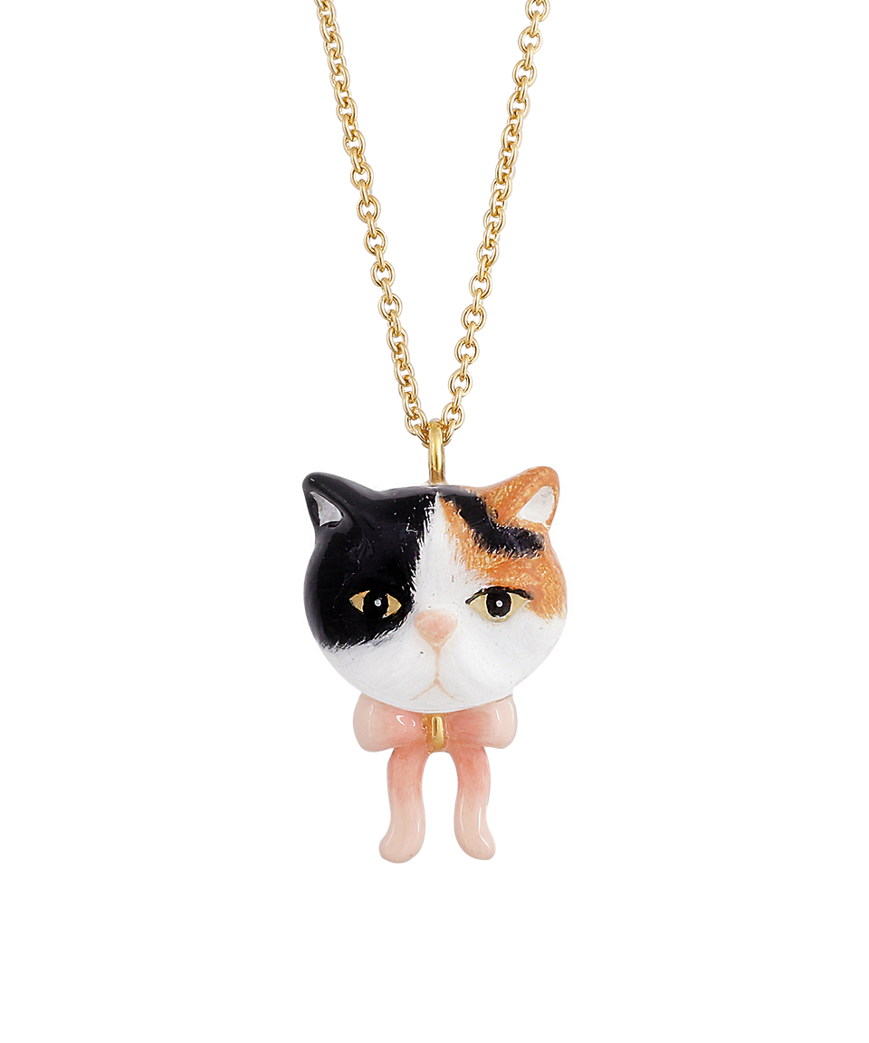 Cat Village The Calico Exotic Cat Small Necklace