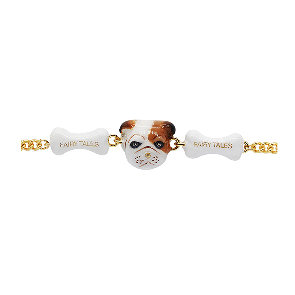Dog Lover The One Brown Eye English Bulldog Bracelet(3)