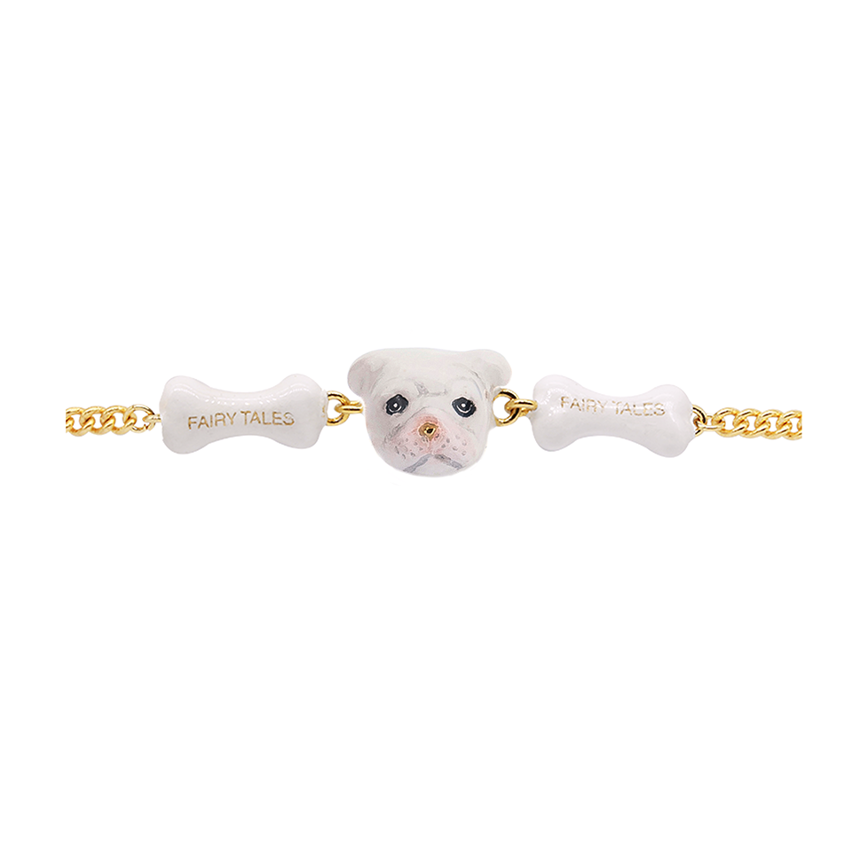 Dog Lover The White English Bulldog Bracelet(3)