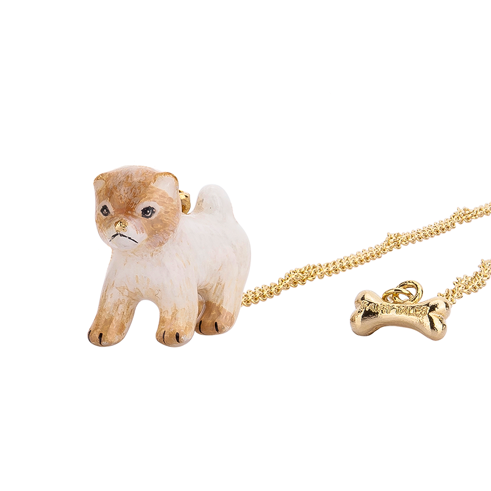 Dog Lover The Brown Pomeranian Necklace