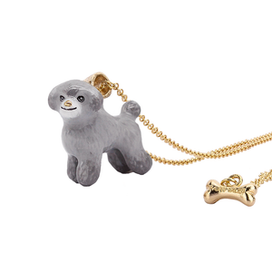 Dog Lover The Gray Poodle Necklace