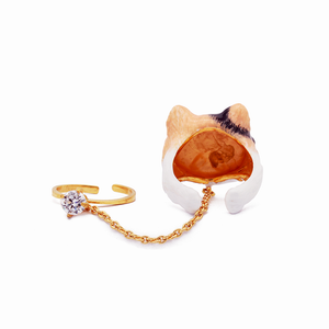 Persian Cat Empire The Calico Persian Cat Two Fingers Ring