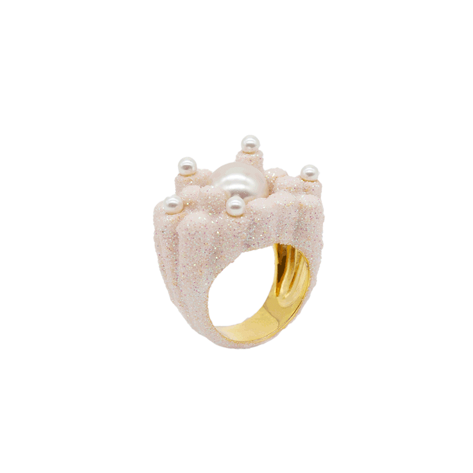 Little Mermaid The Pink Coral Ring