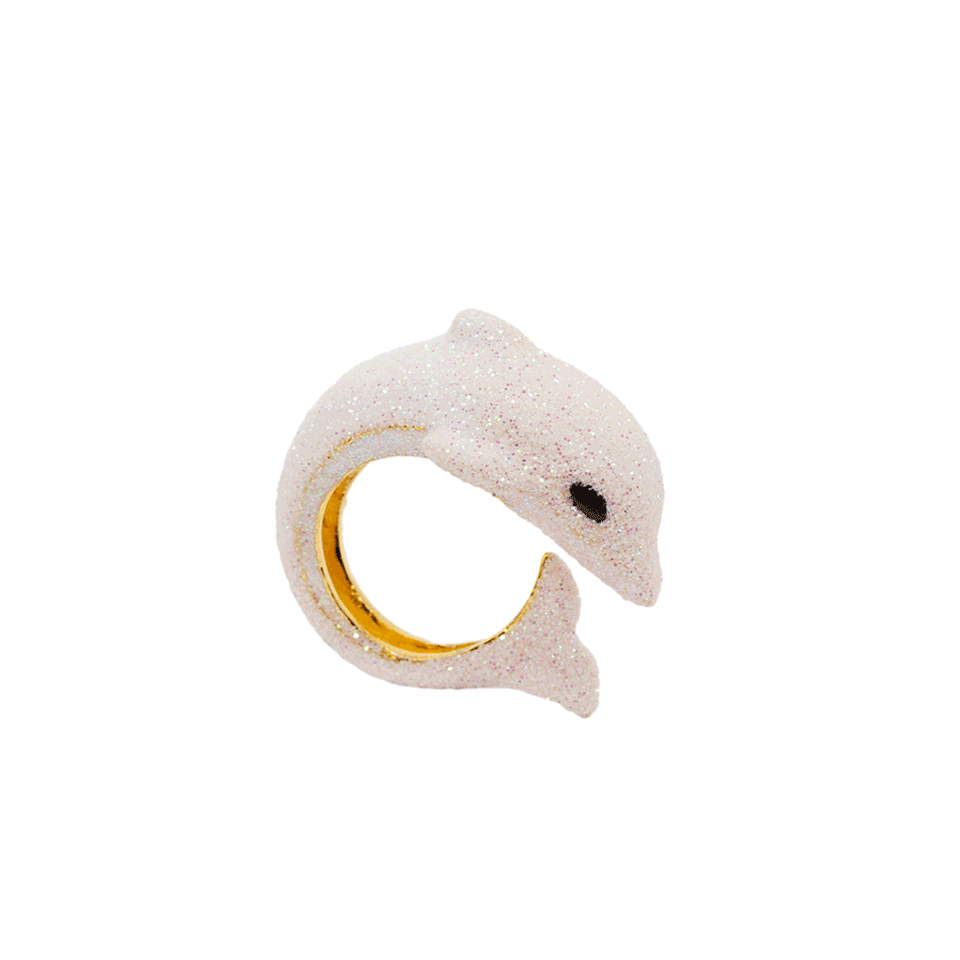 Little Mermaid The Pink Dophin Ring