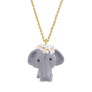 Forestogenian The Gray Elephant Dukdik Necklace