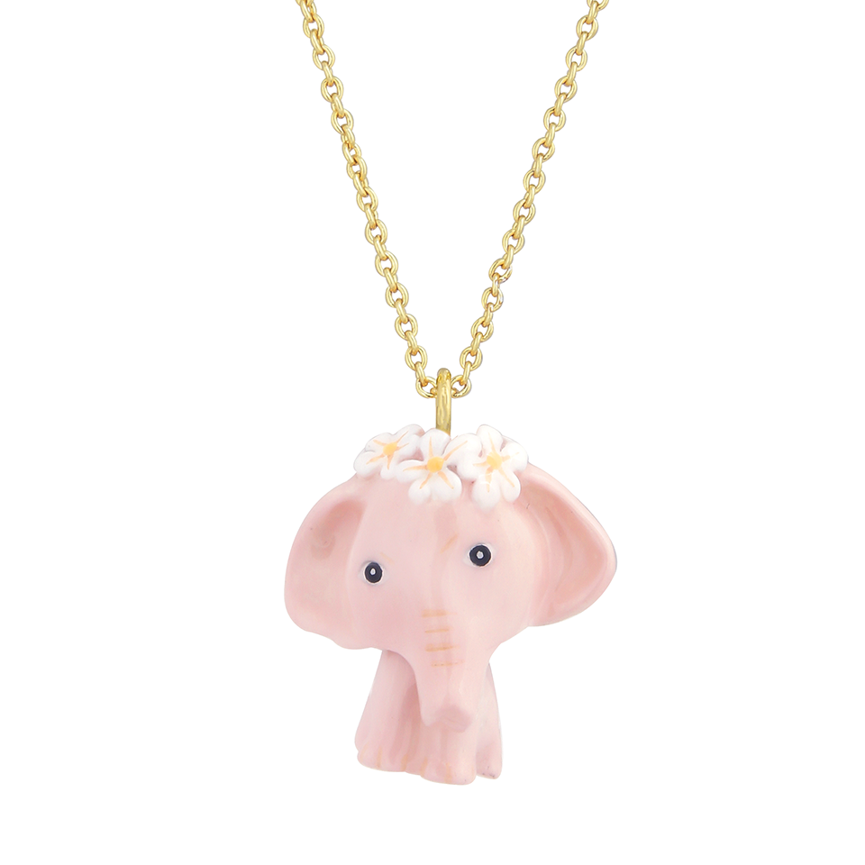 Forestogenian The Pink Elephant Dukdik Necklace