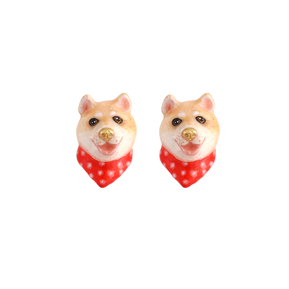 Dog Label The Shiba Inu Earrings
