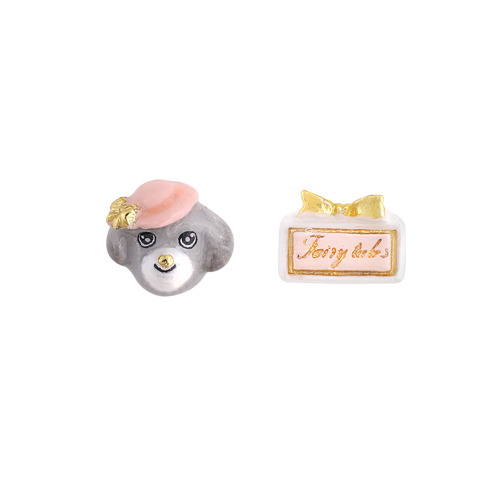 Dog Lover The Gray Poodle Earrings