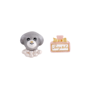 Dog Lover The Gray Poodle Earrings