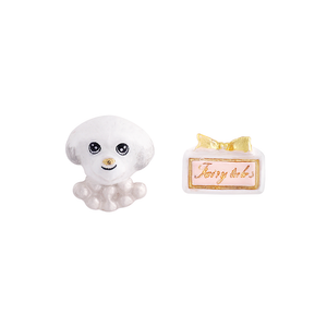 Dog Lover The White Poodle Earrings