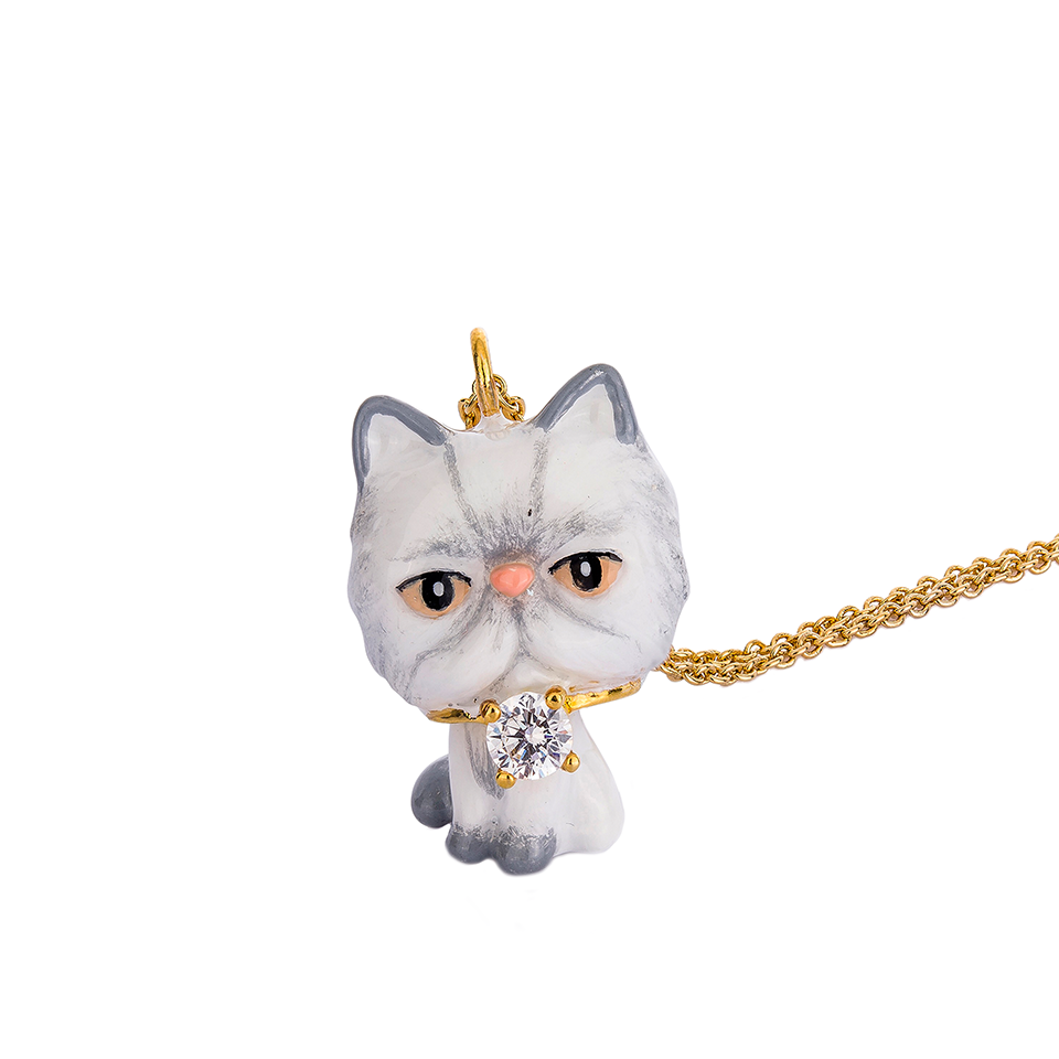 Persian Cat Empire The Gray Persian Cat Dukdik Necklace
