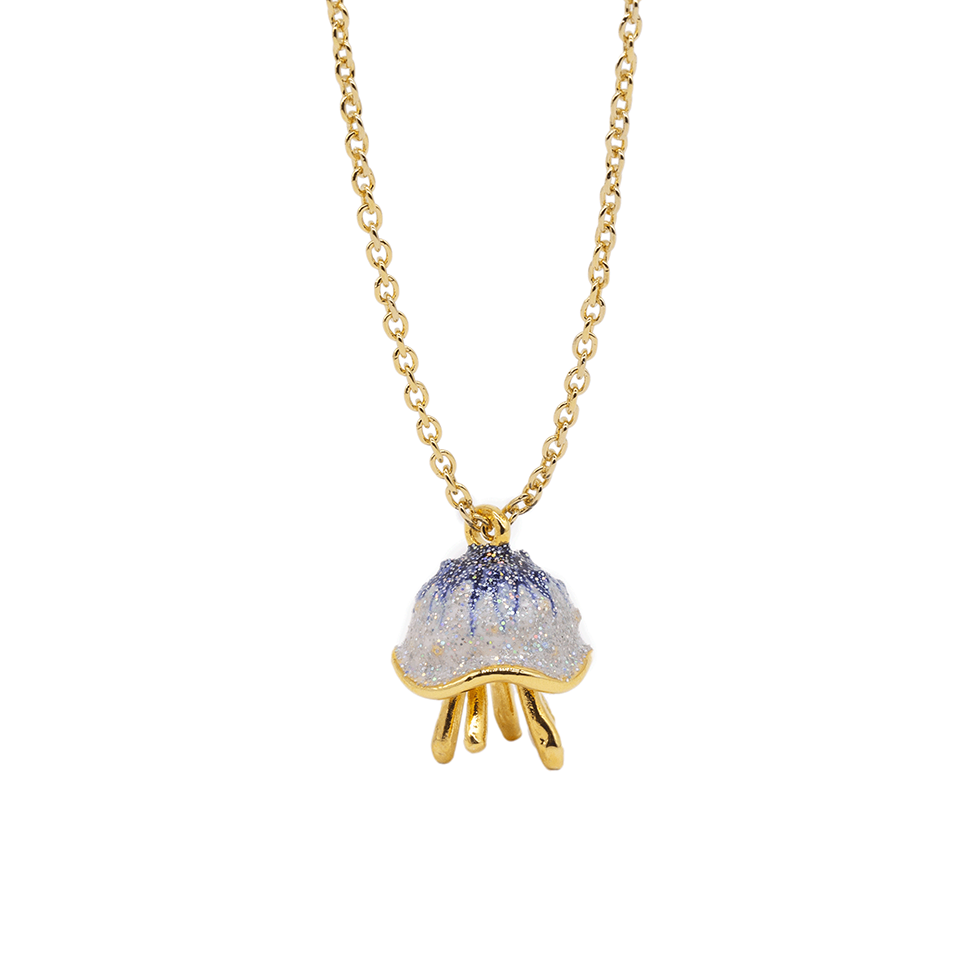 Little Mermaid The Blue Jelly Fish Small Necklace