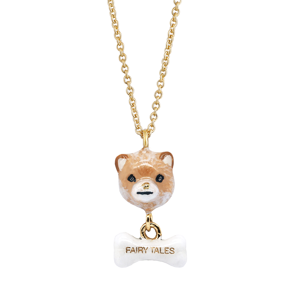 Dog Lover The Brown Pomeranian Small Necklace