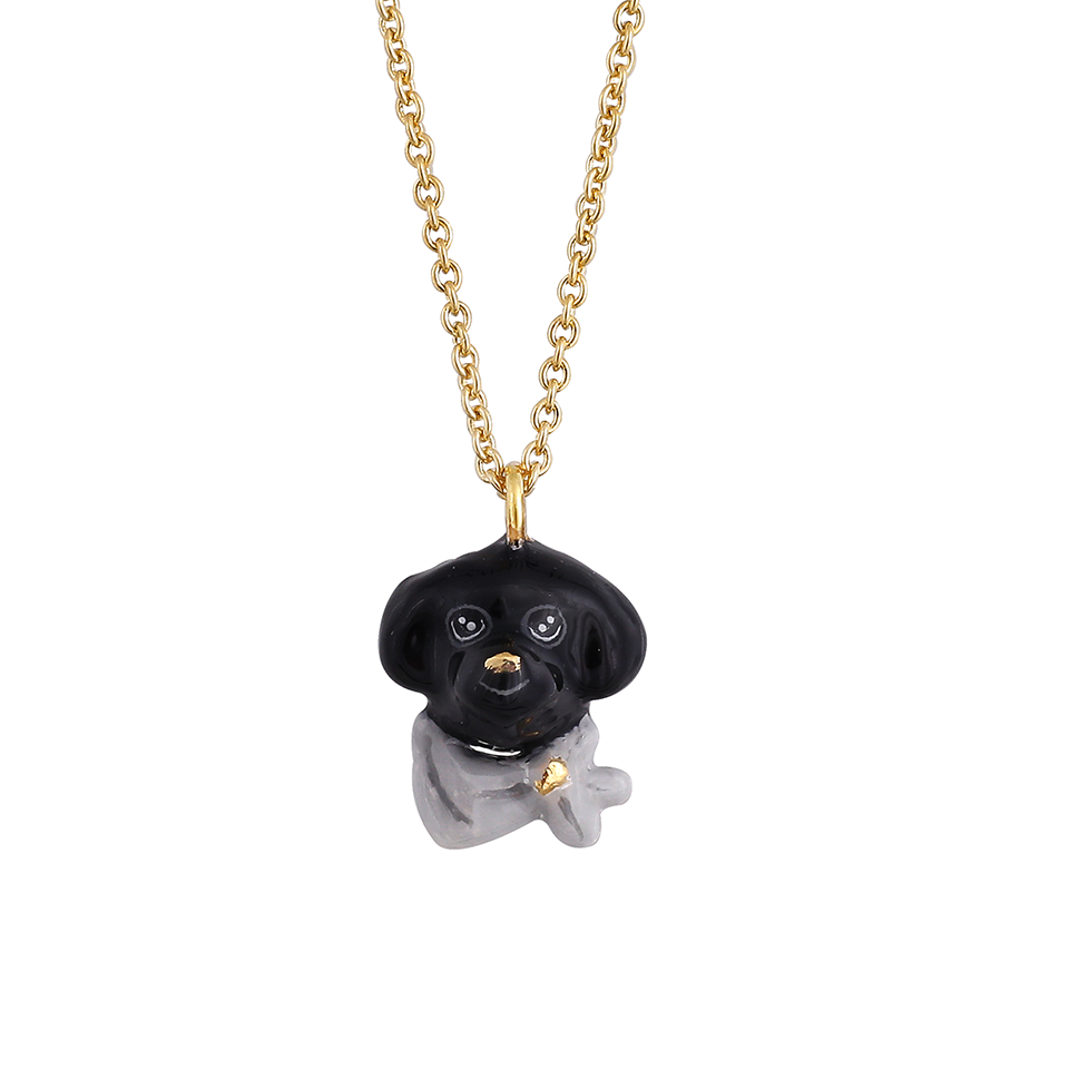 Dog Lover The Black Poodle Small Necklace