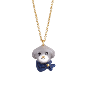 Dog Lover The Gray Poodle Small Necklace