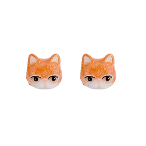 Persian Cat Empire The Orange Persian Cat Stud Earrings