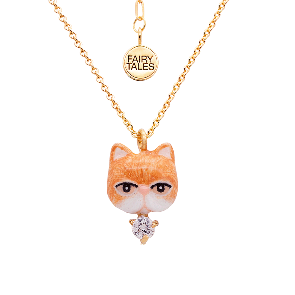 Persian Cat Empire The Orange Persian Cat Small Necklace
