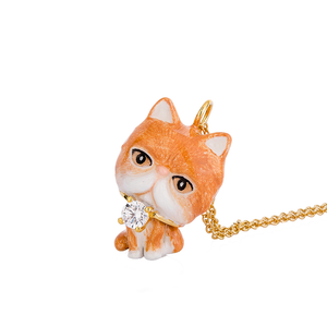 Persian Cat Empire The Orange Persian Cat Dukdik Necklace