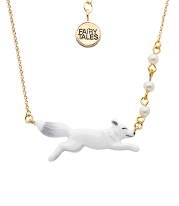 Winter In The Wild The White Fox Necklace