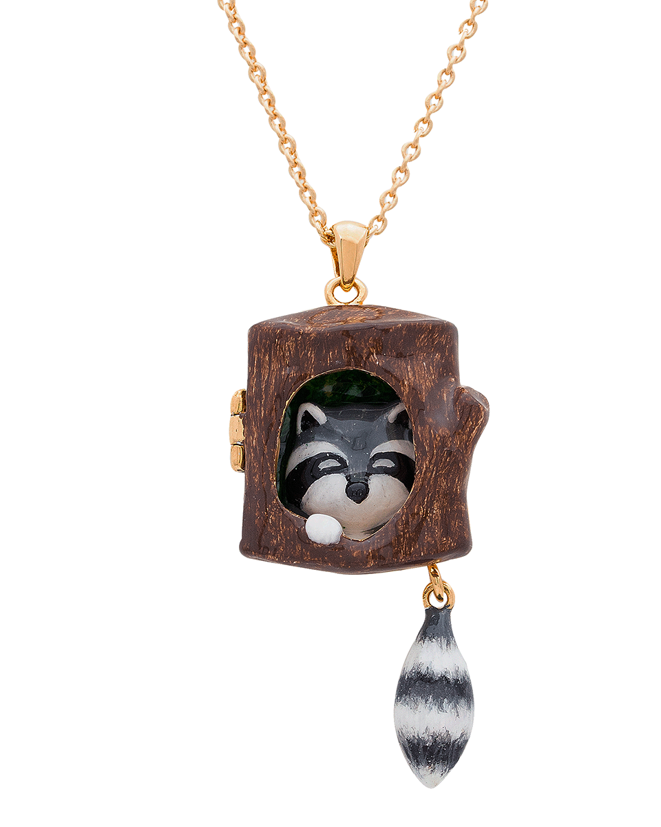 Winter In The Wild The Raccoon Necklace