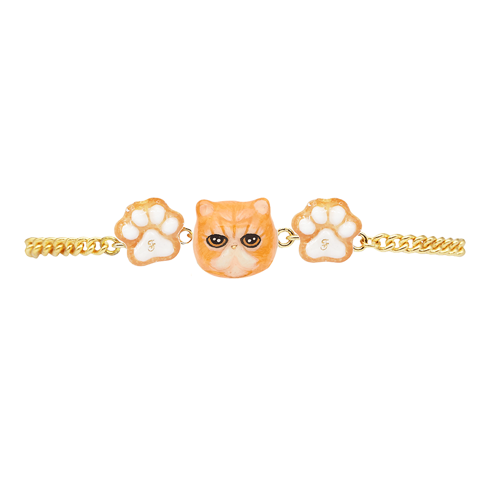 Cat Lover The Orange Exotic Shorthair Cat Bracelet(3)