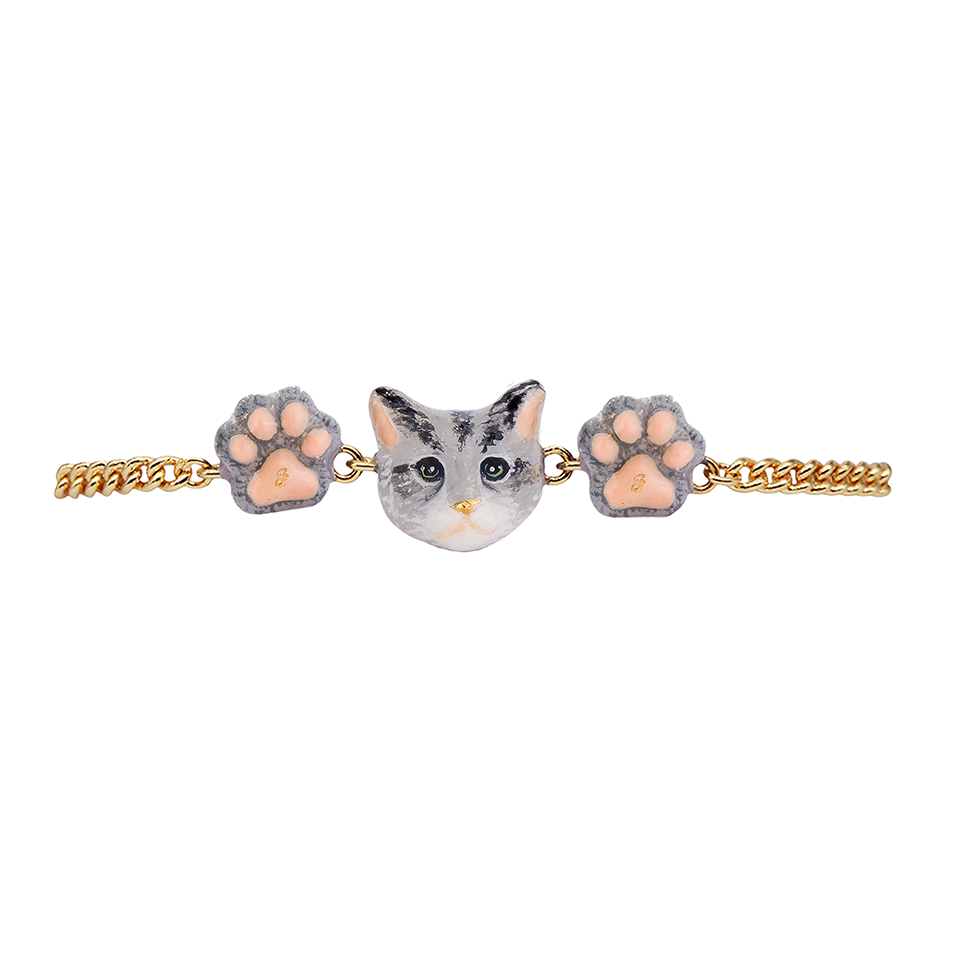 Cat Lover The Gray Forest Cat Bracelet(3)