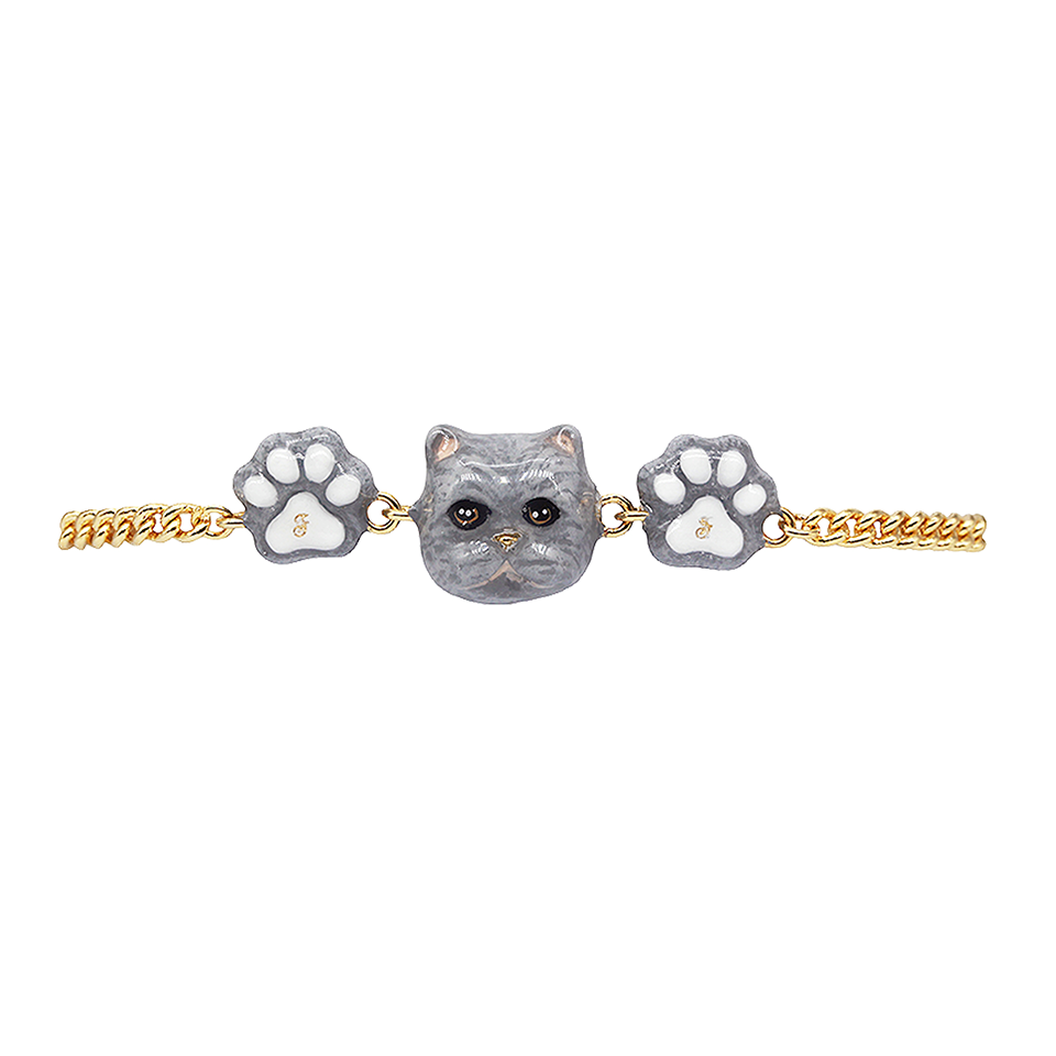 Cat Lover The Grey Persian Cat Bracelet(3)