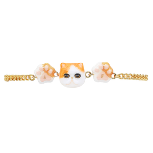 Cat Lover The Orange-White Exotic Shorthair Cat Bracelet(3)