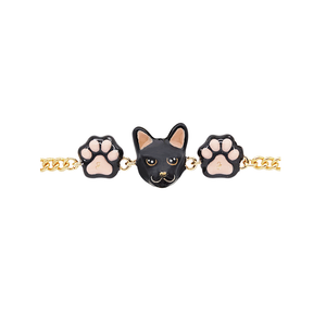 Cat Lover The Black Siamese Cat Bracelet(3)