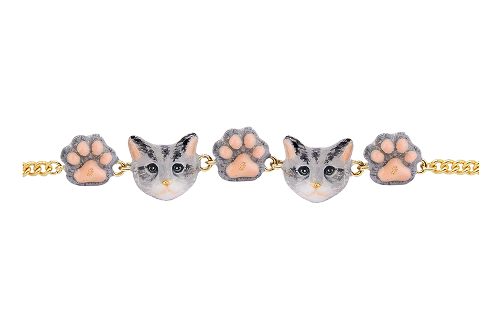 Cat Lover The Gray Forest Cat Bracelet(5)
