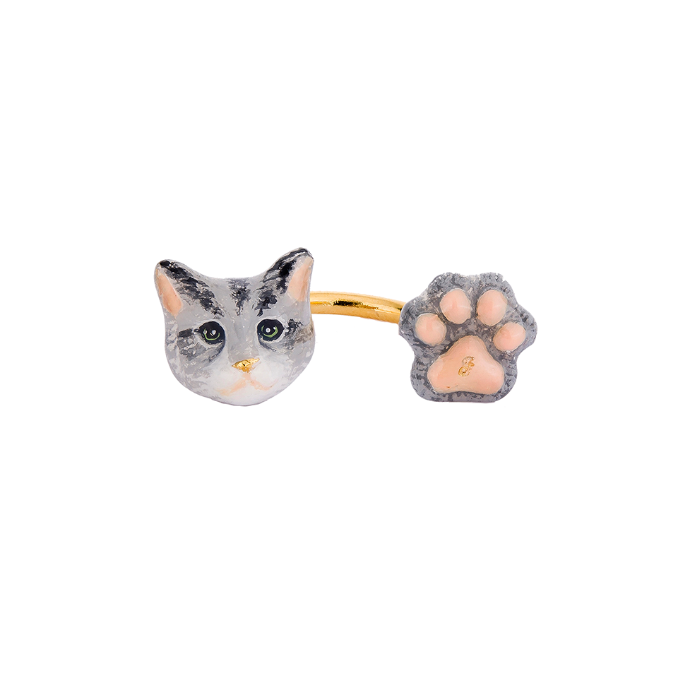 Cat Lover The Gray Forest Cat Ring