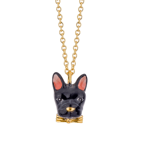 Frenchie Puppy Love The Black Color Small Necklace