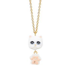 Cat Lover The White Persian Cat Necklace