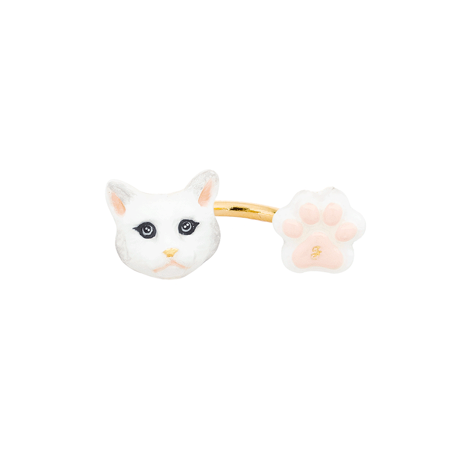 Cat Lover The White Forest Cat Ring