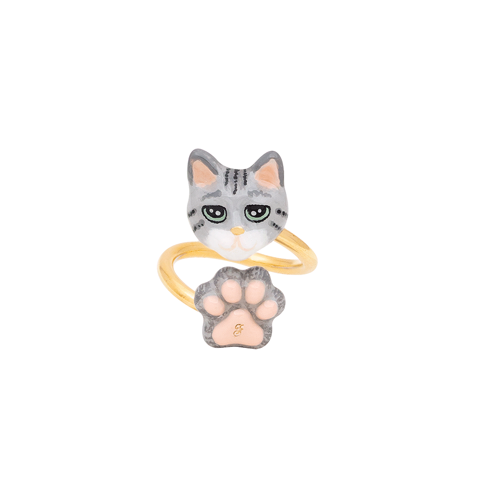 Cat Lover The American Shorthair Cat Twist Ring