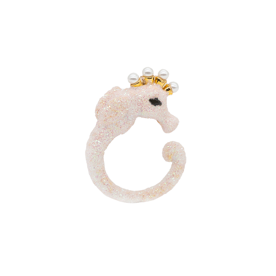 Little Mermaid The Pink Seahorse Ring