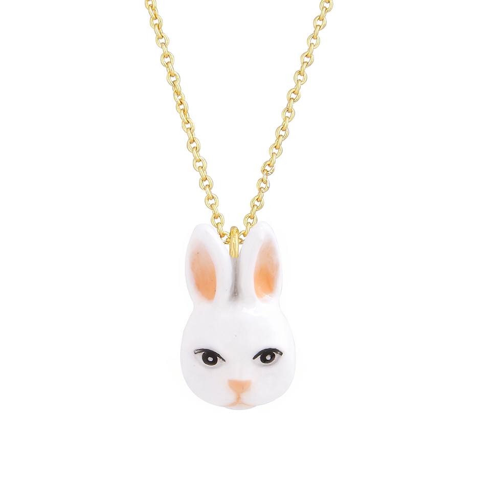 Woodland The White Rabbit Small Necklace