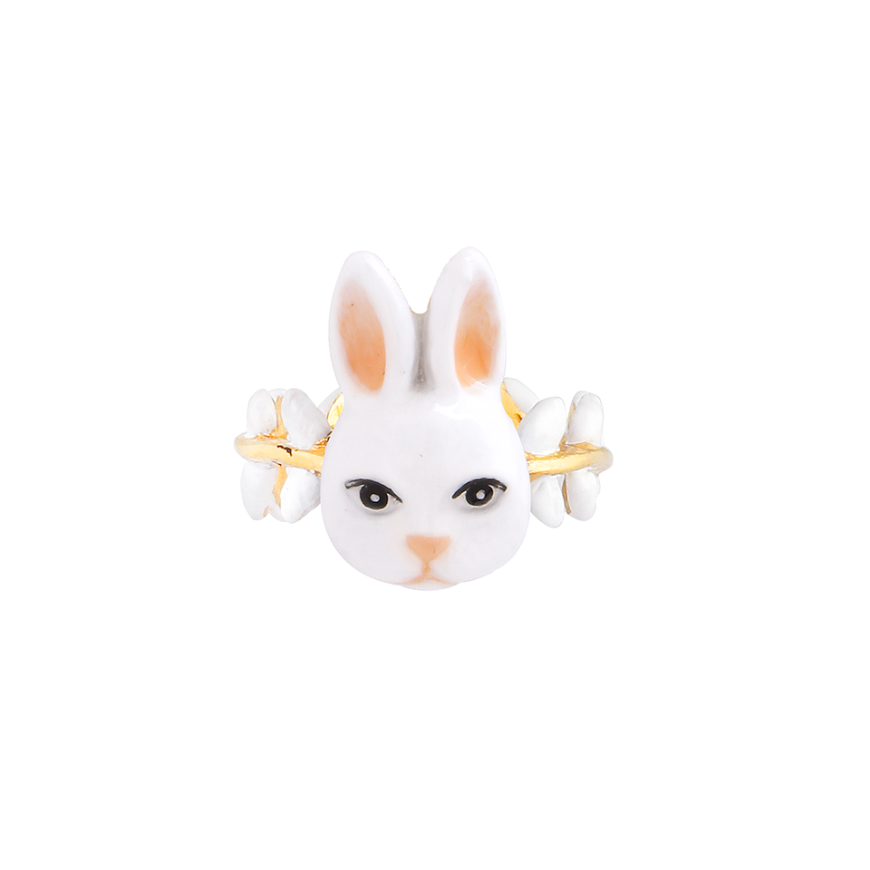 Woodland The White Rabbit Small Ring