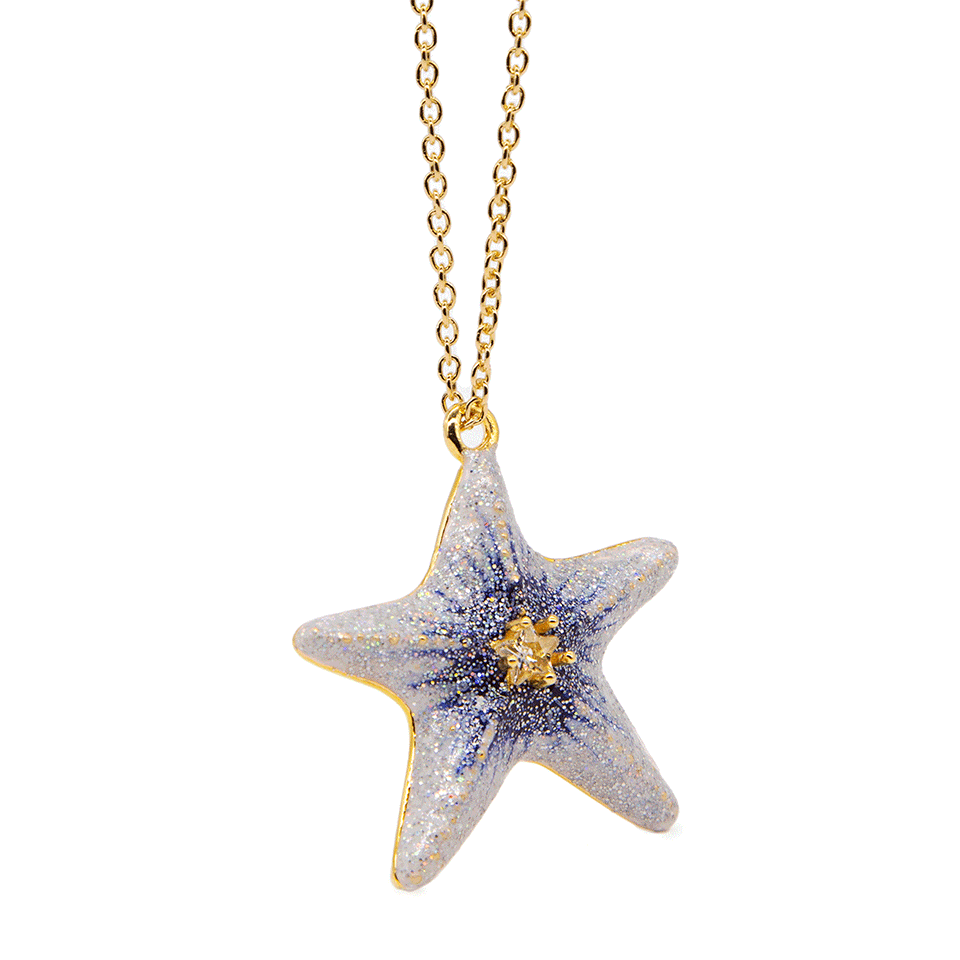 Little Mermaid The Blue Star Fish Necklace