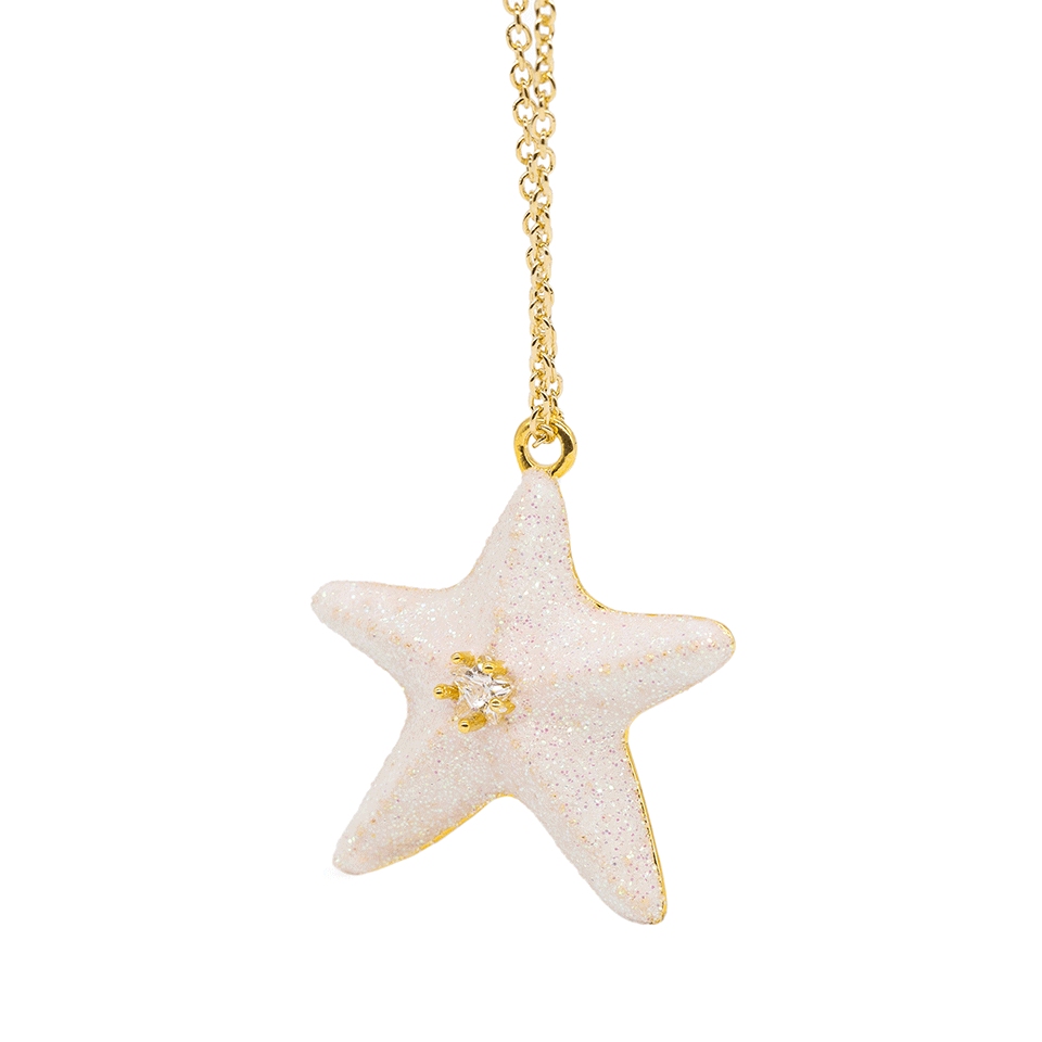 Little Mermaid The Pink Star Fish Necklace