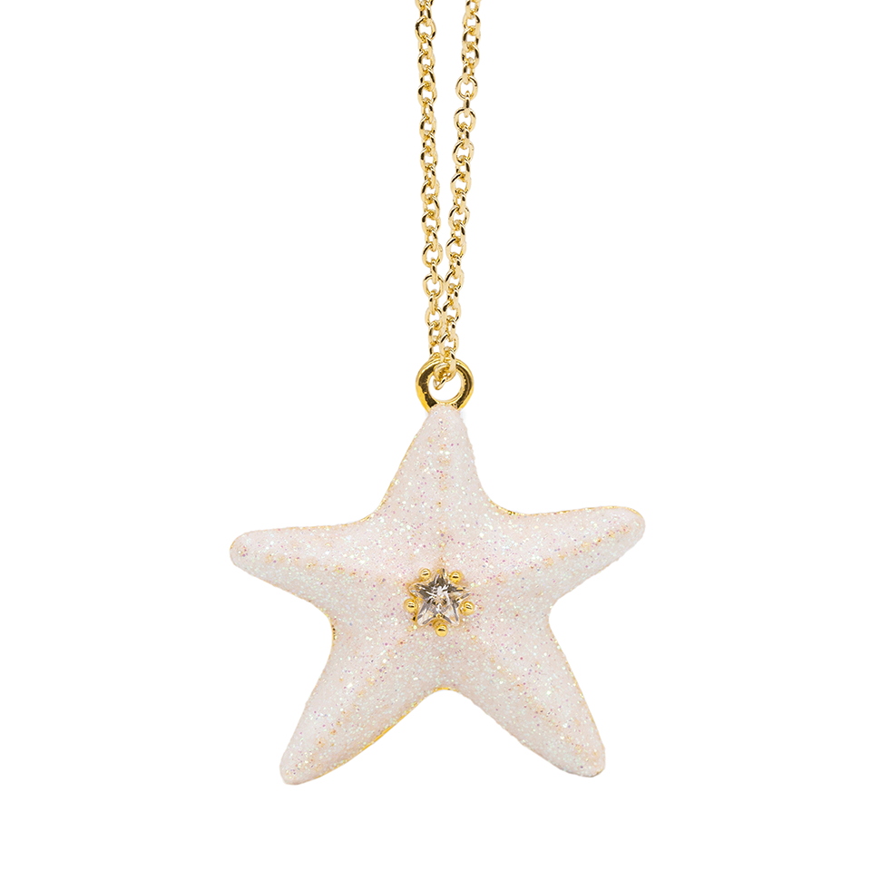Little Mermaid The Pink Star Fish Necklace