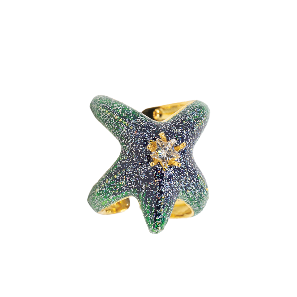 Little Mermaid The Green Star Fish Ring