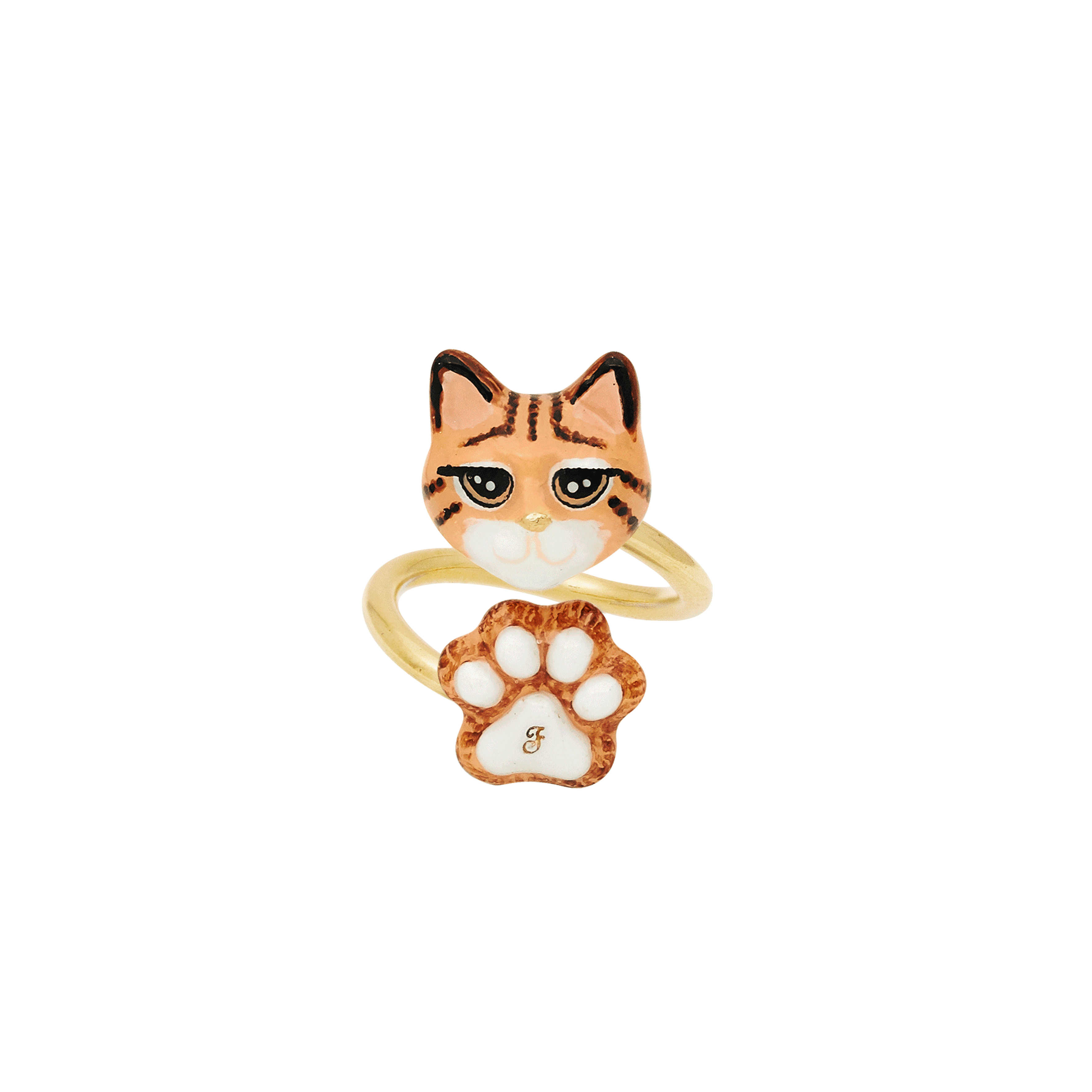 Cat Lover The Toyger Cat Twist Ring
